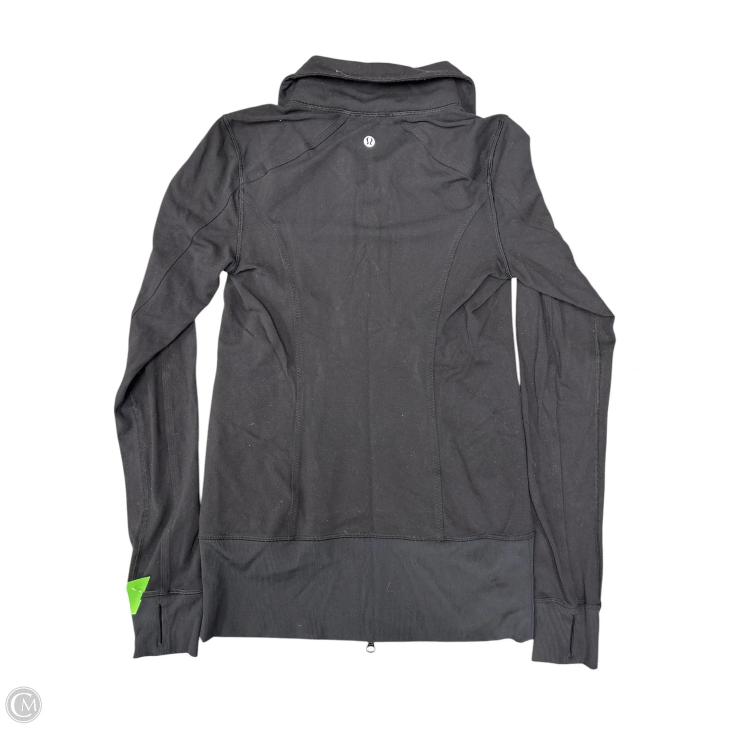 Athletic Jacket By Lululemon In Black, Size: 6
