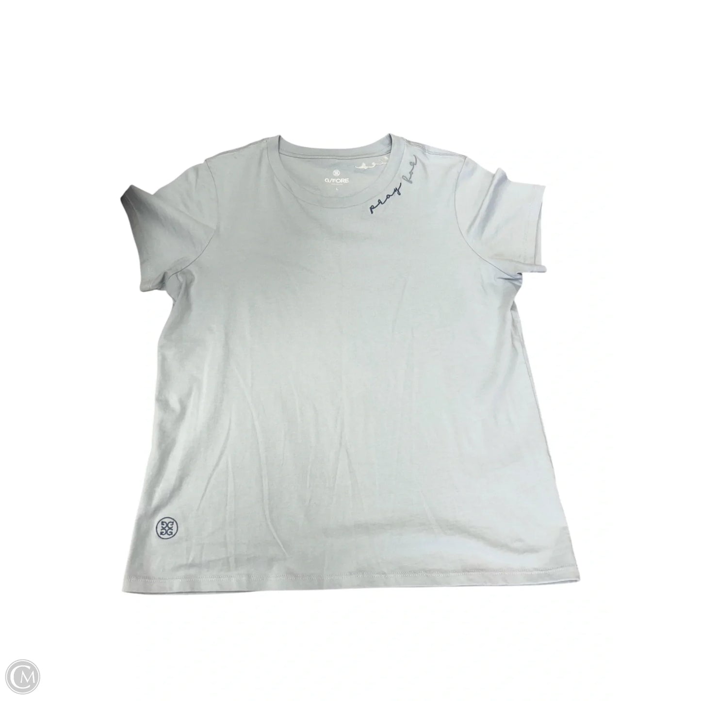 Top Short Sleeve By Cma In Blue, Size: L