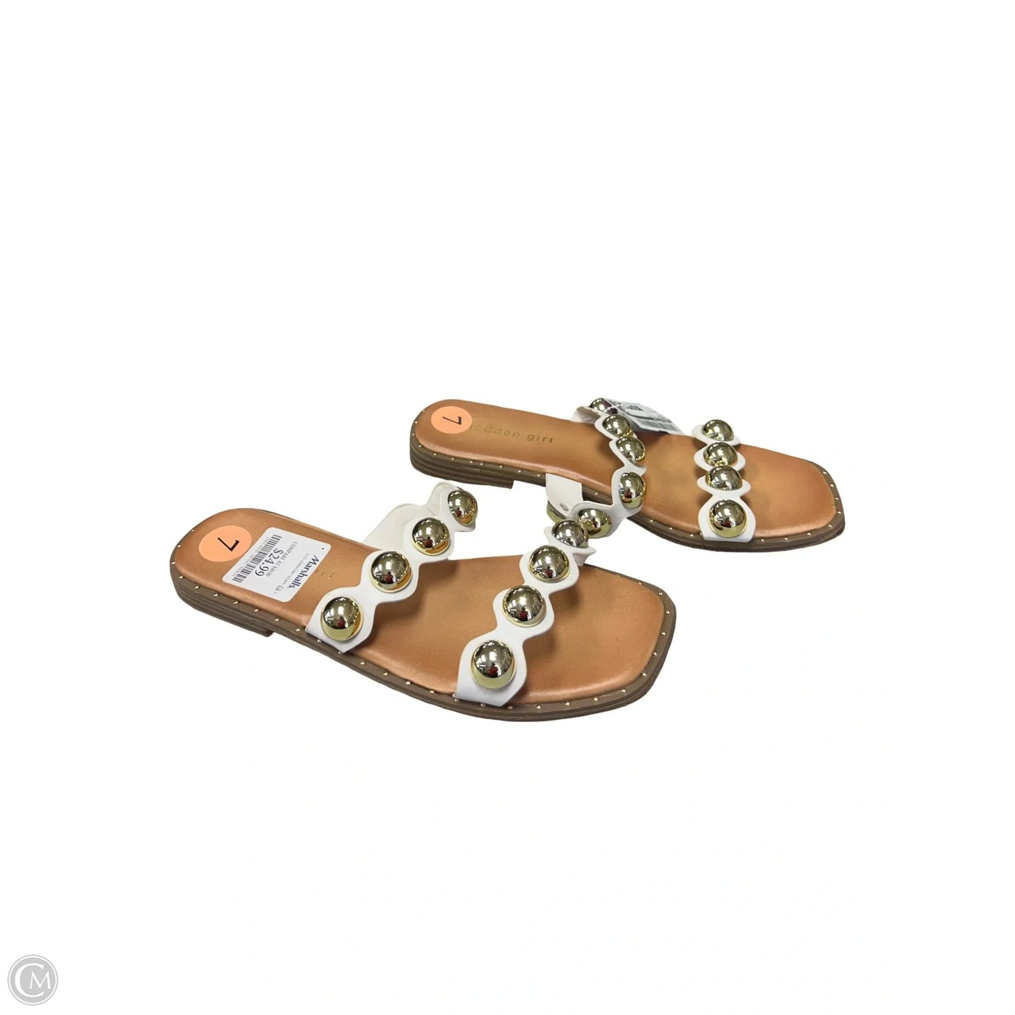 Sandals Flats By Madden Girl In White, Size: 7