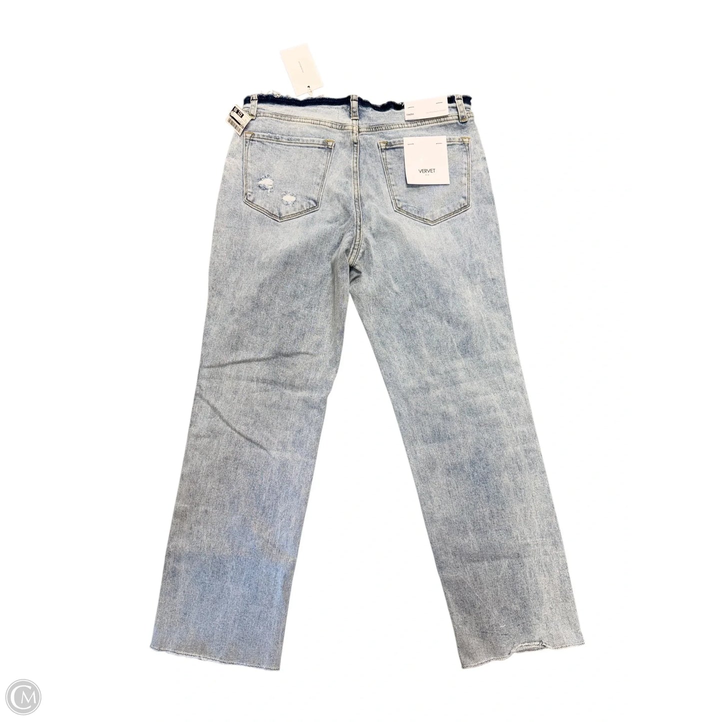 Jeans Straight By Vervet In Blue Denim, Size: 4