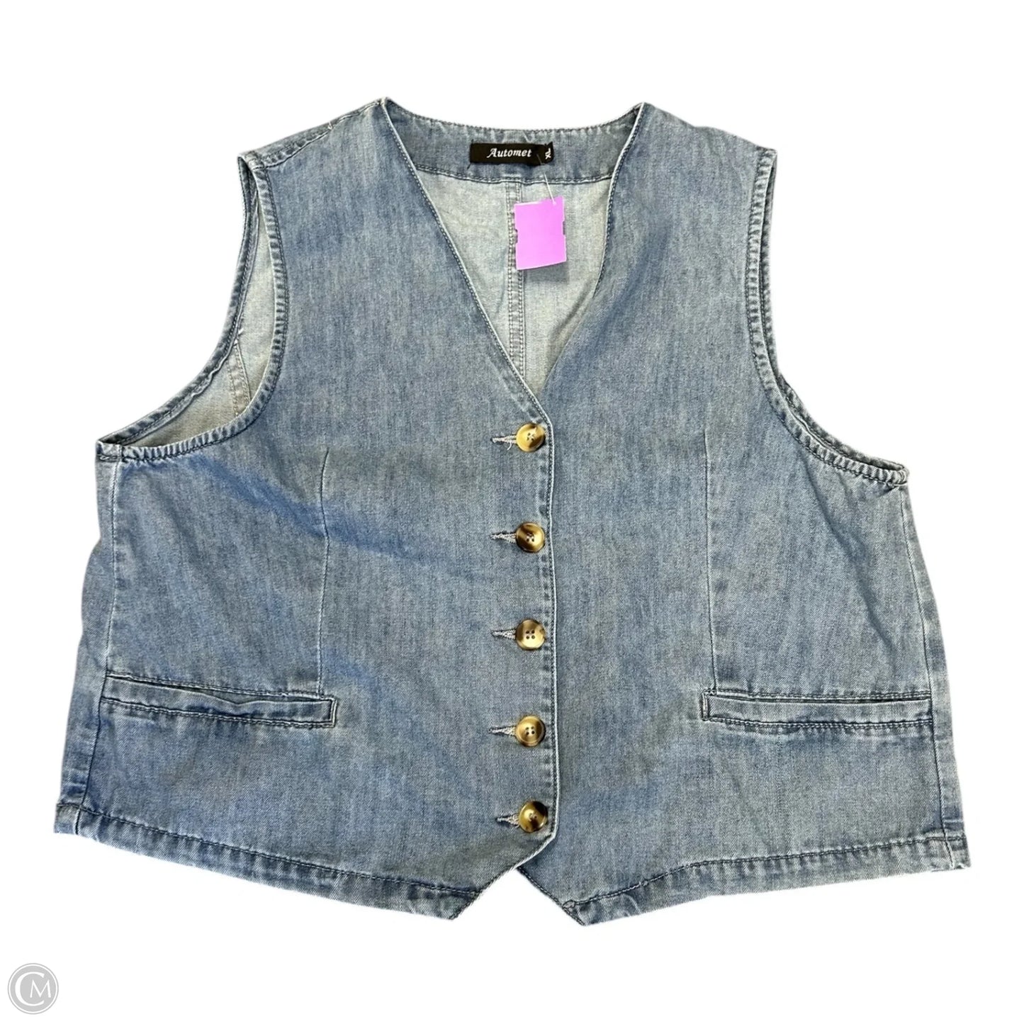 Vest Other By Automet In Blue Denim, Size: Xl