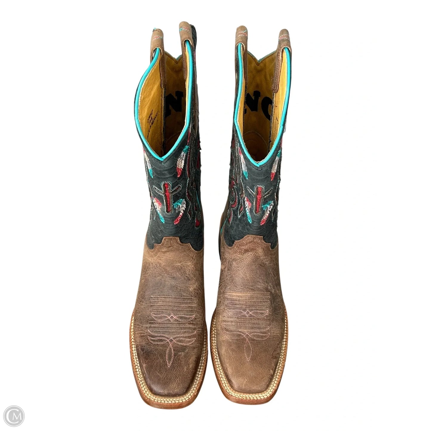 Boots Western By Cma In Black & Brown, Size: 7.5