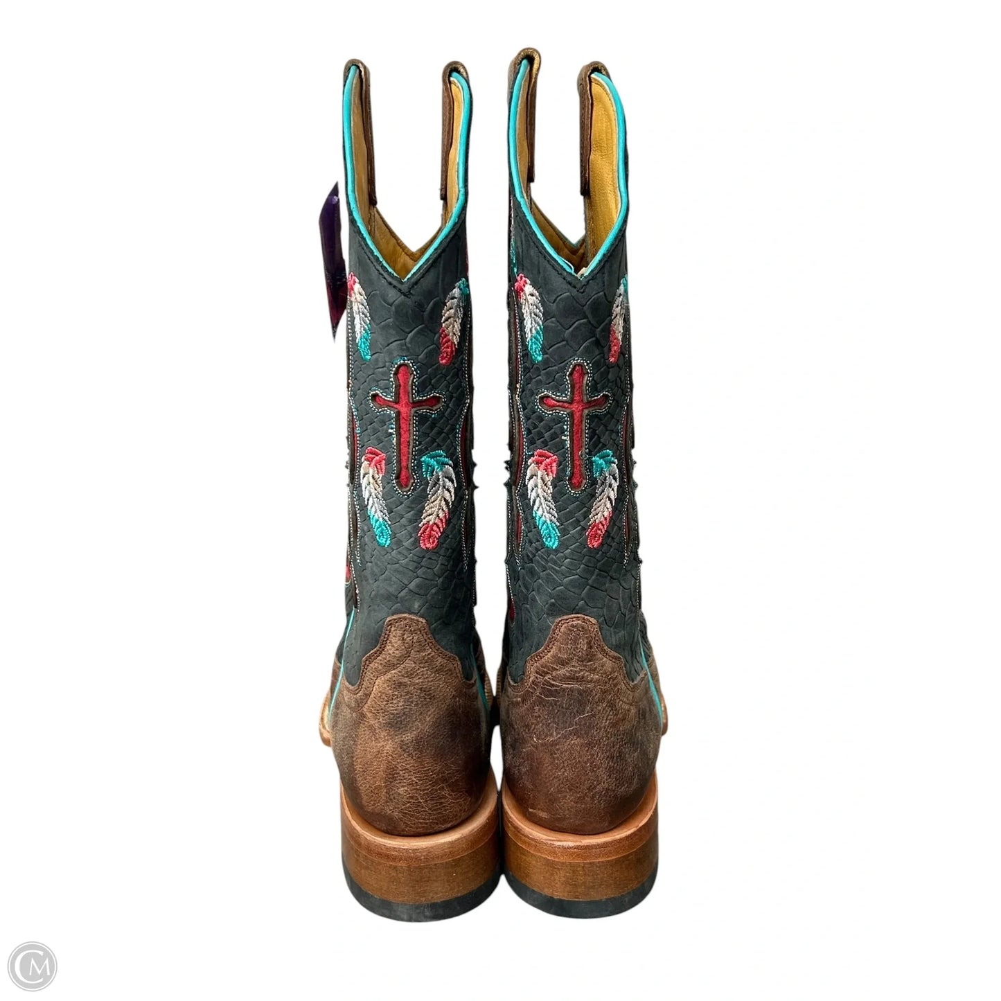 Boots Western By Cma In Black & Brown, Size: 7.5