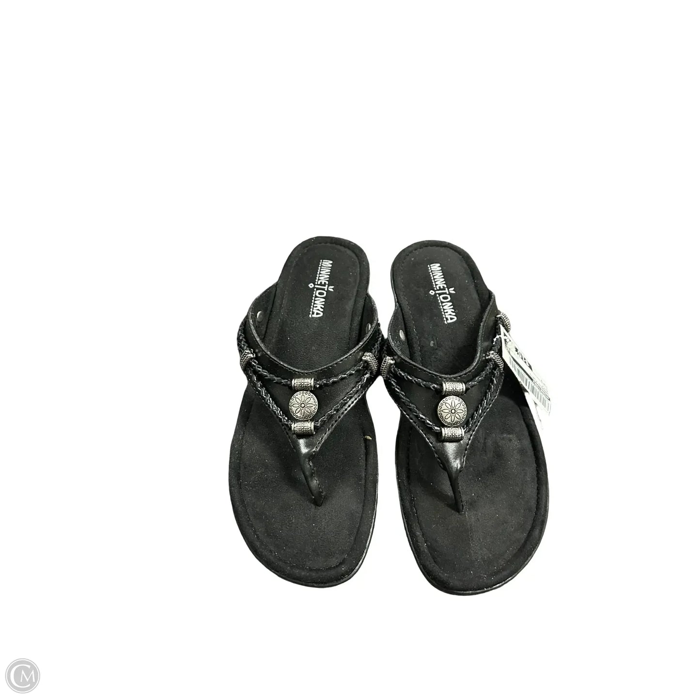 Sandals Flats By Minnetonka In Black, Size: 7