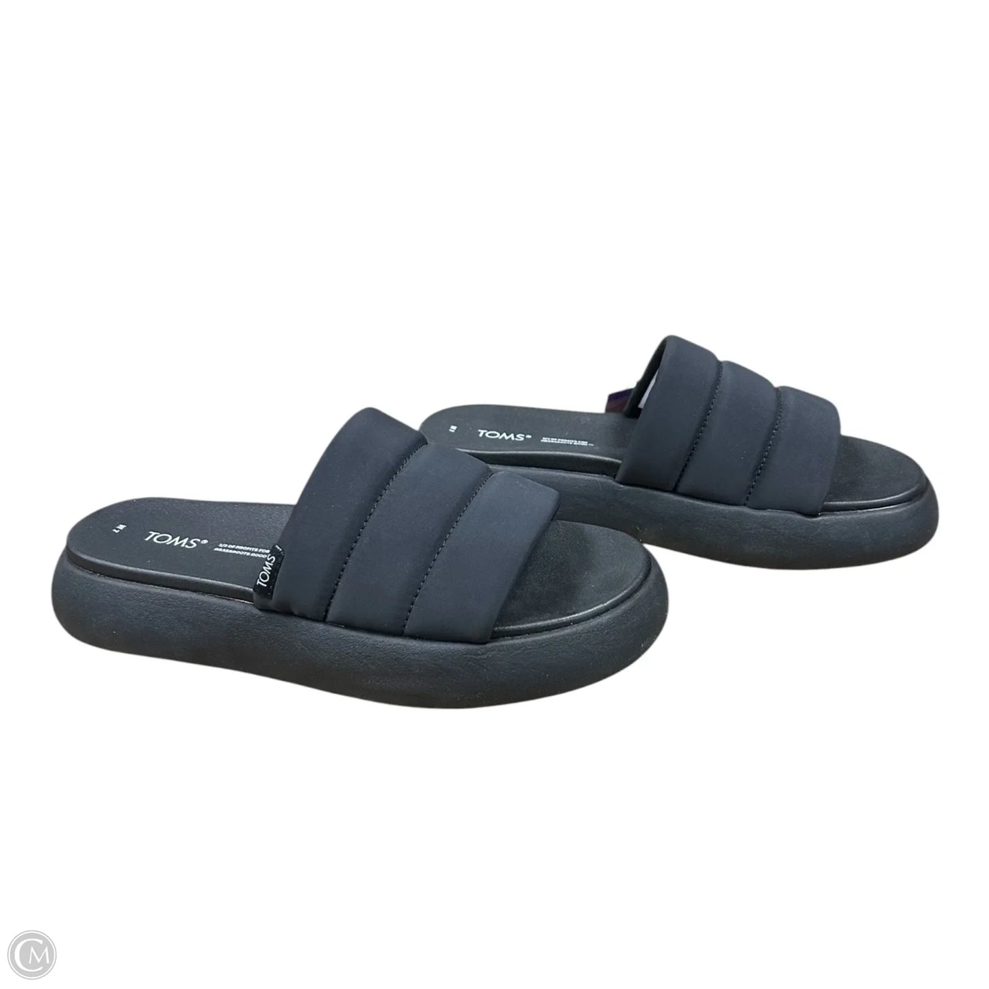 Sandals Heels Platform By Toms In Black, Size: 7