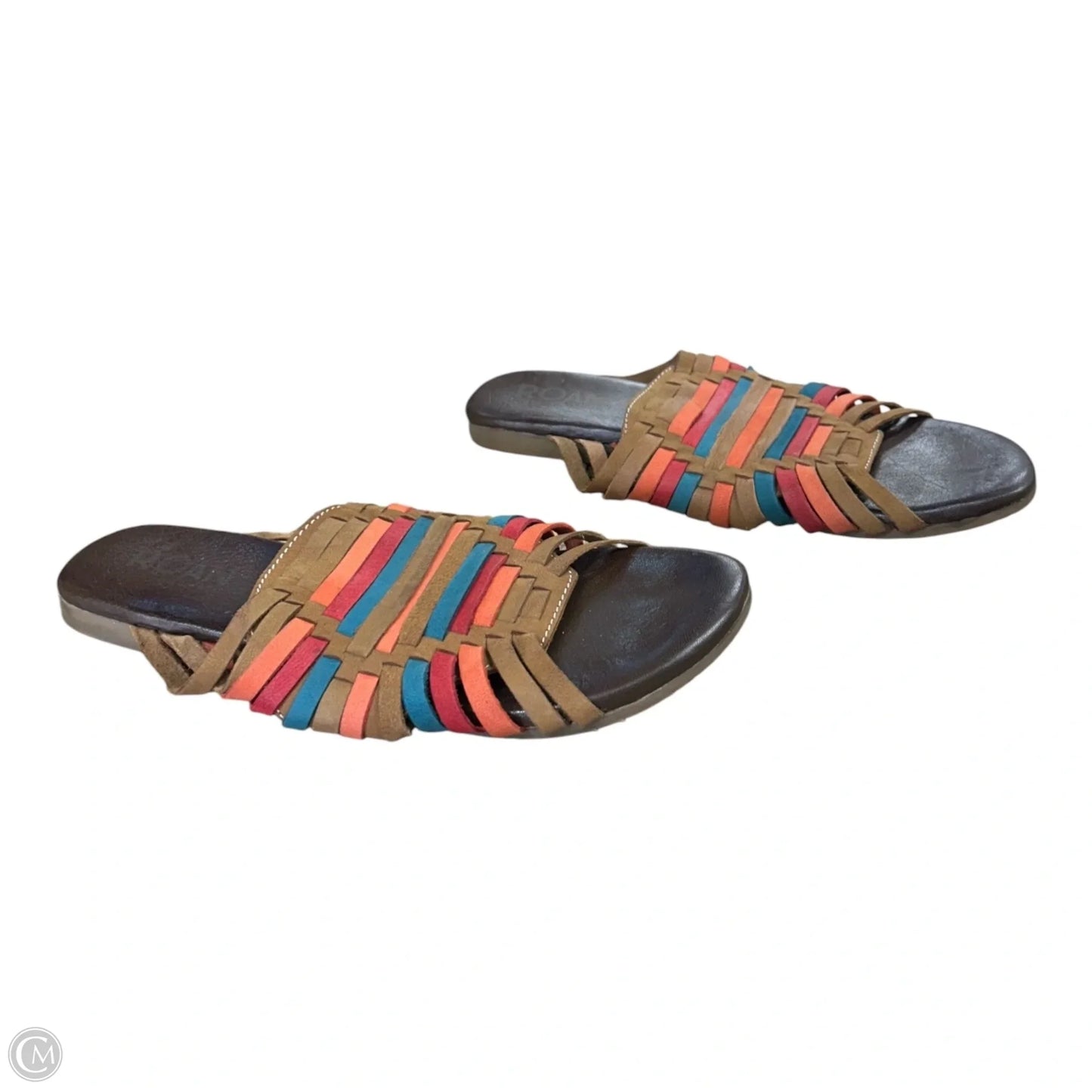 Sandals Flats By Cmc In Brown & Orange, Size: 7.5