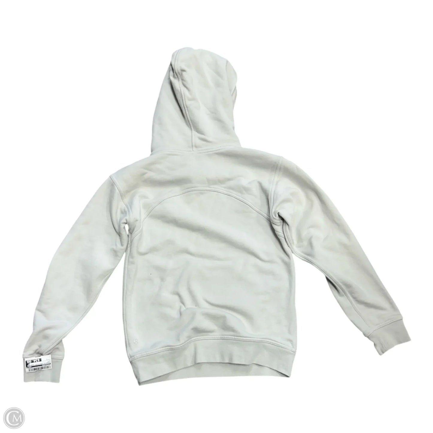Athletic Sweatshirt Hoodie By Lululemon In Grey, Size: 2
