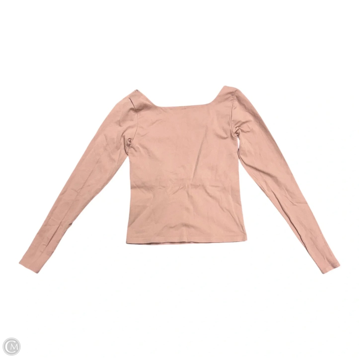 Top Long Sleeve By Free People In Pink, Size: S