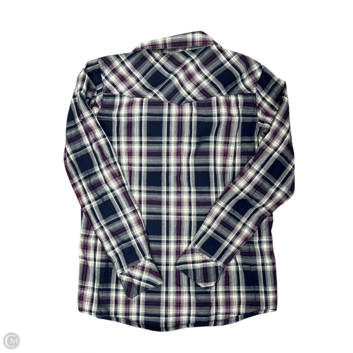 Blouse Long Sleeve By Ariat In Blue, Size: S