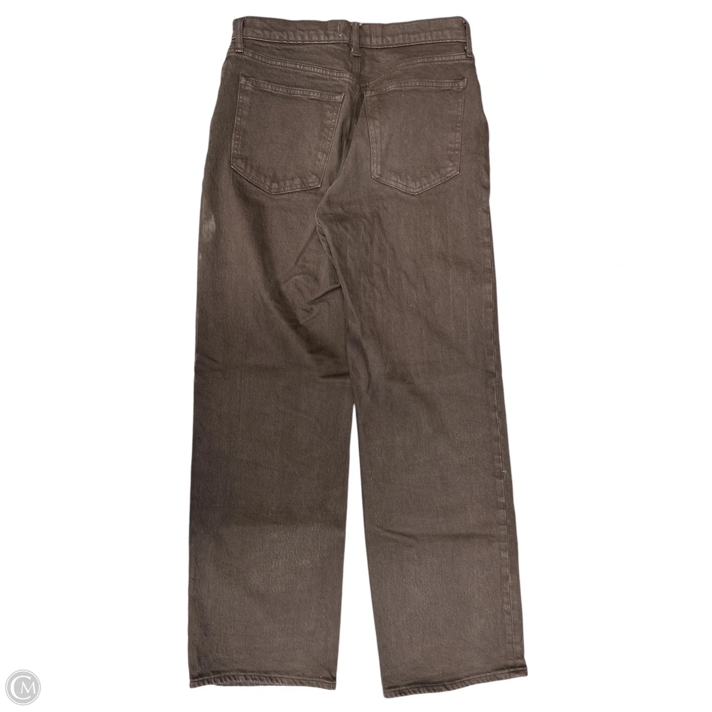 Jeans Wide Leg By Abercrombie And Fitch In Brown Denim, Size: 10