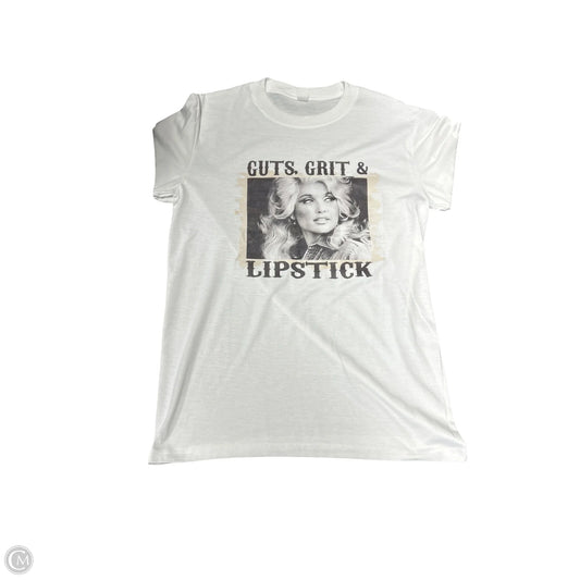 Top Short Sleeve Basic By Clothes Mentor In White, Size: S