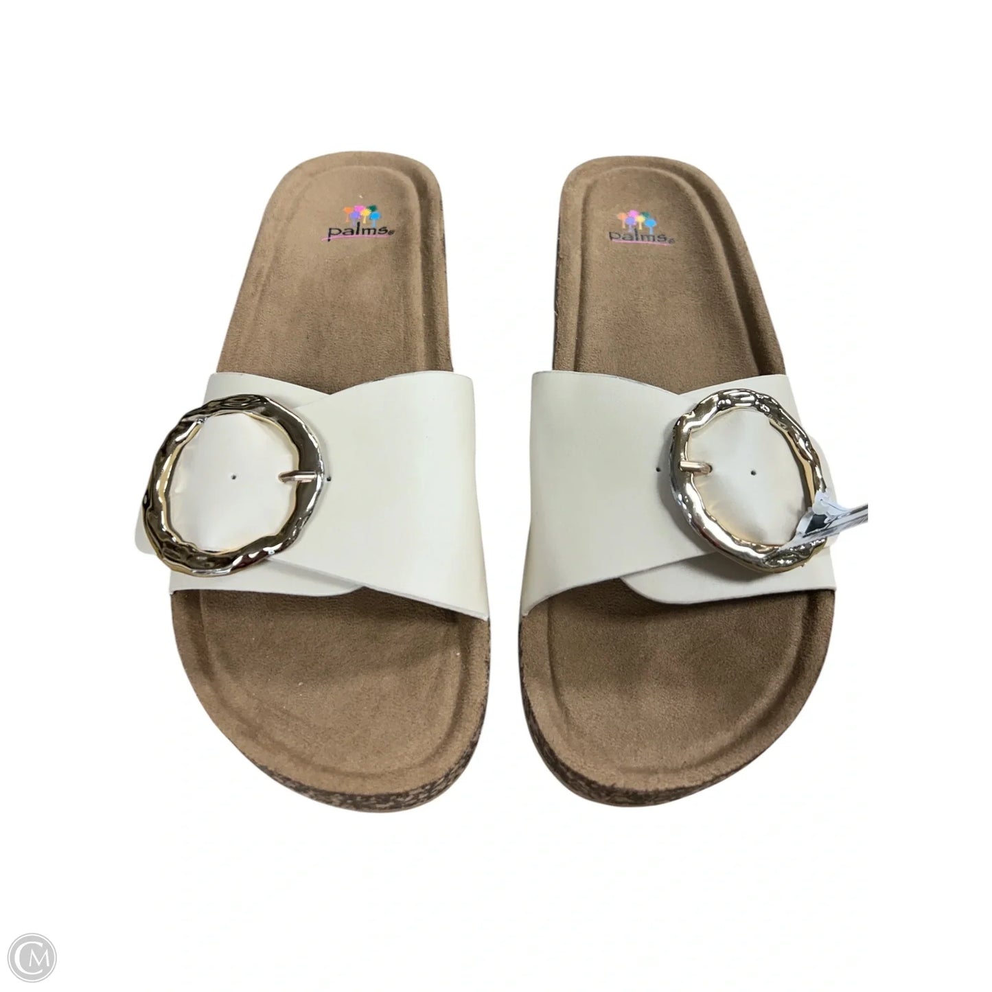 Sandals Flats By Clothes Mentor In Cream, Size: 10