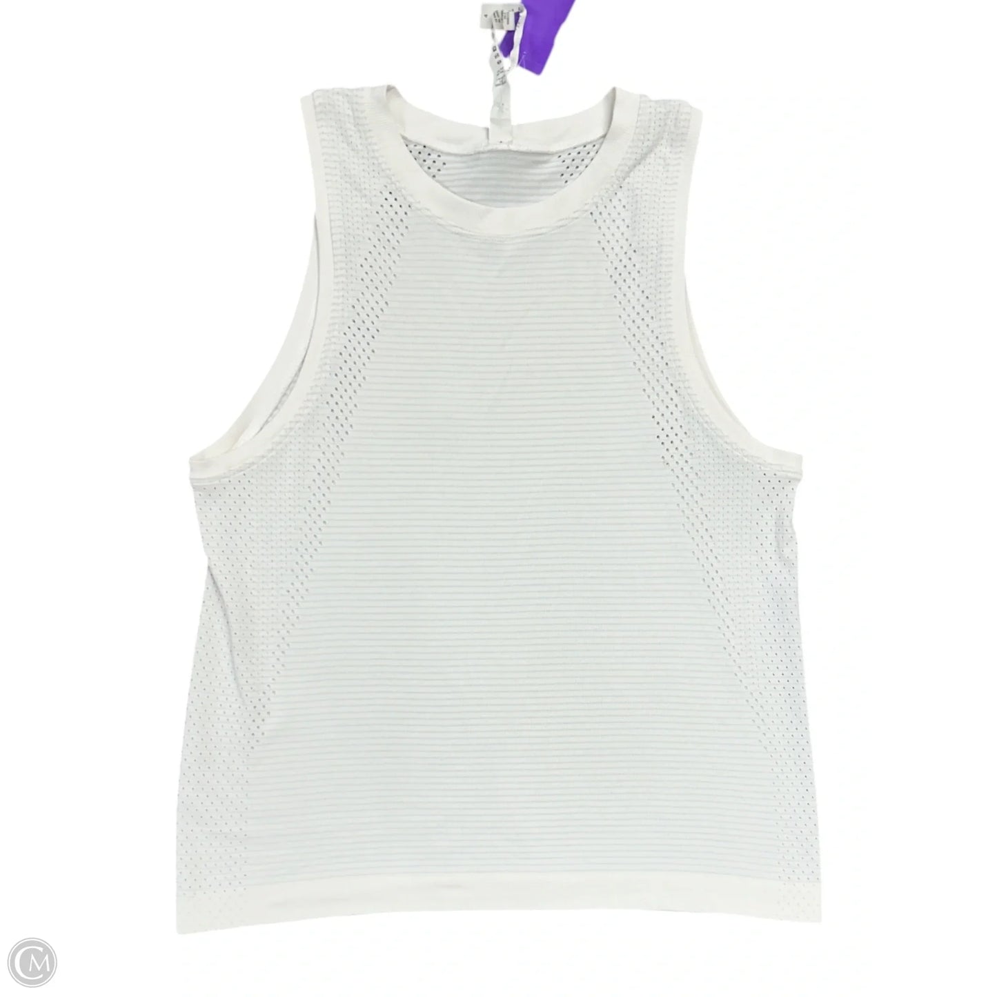 Athletic Tank Top By Lululemon In White, Size: 4
