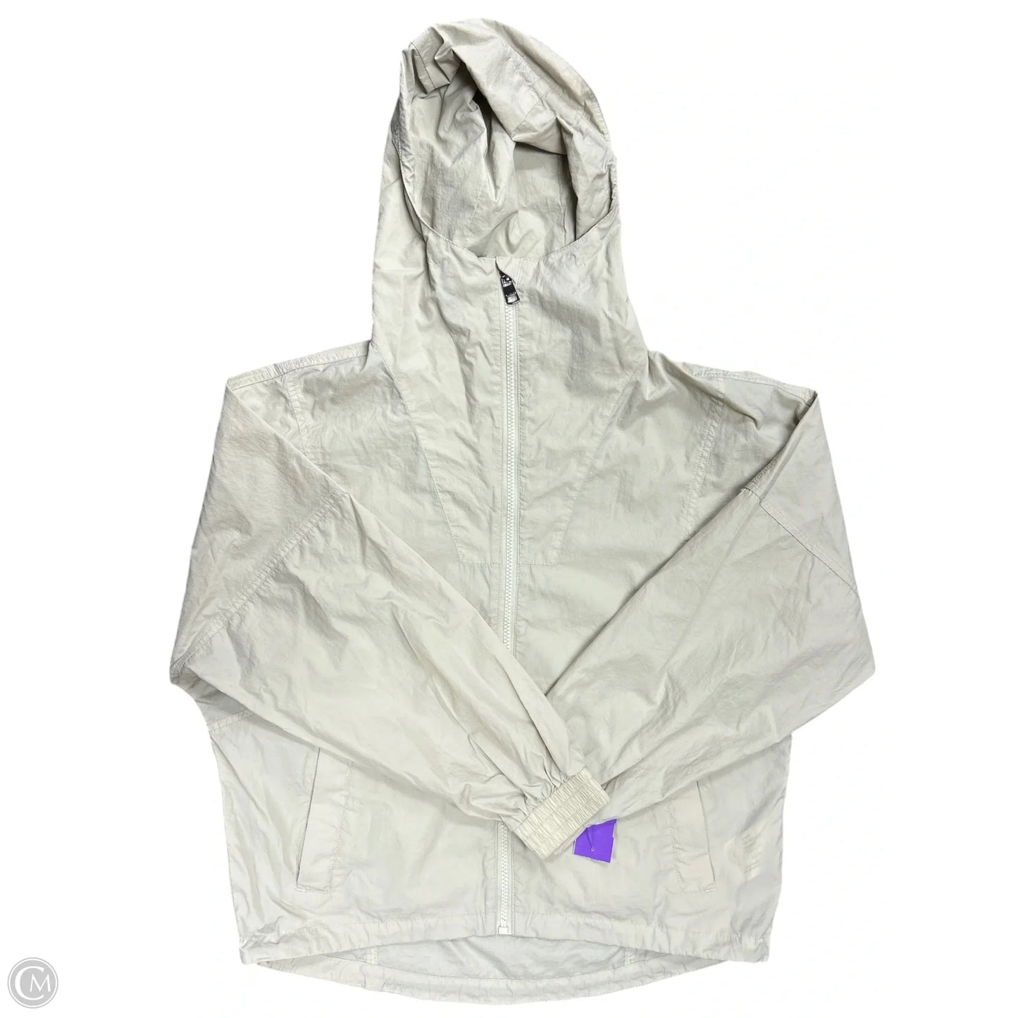 Jacket Windbreaker By Varley In Tan, Size: Xs
