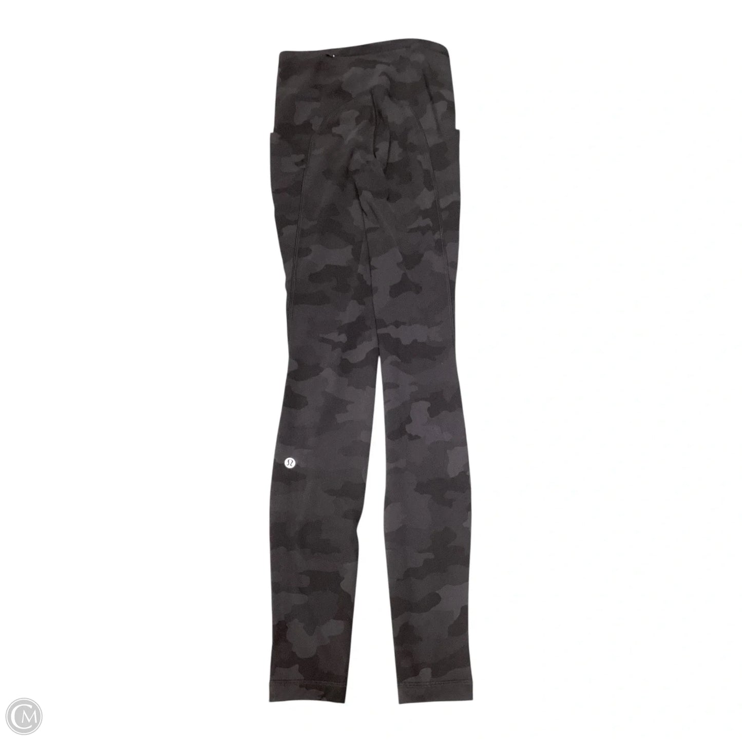Athletic Leggings By Lululemon In Black & Grey, Size: 2