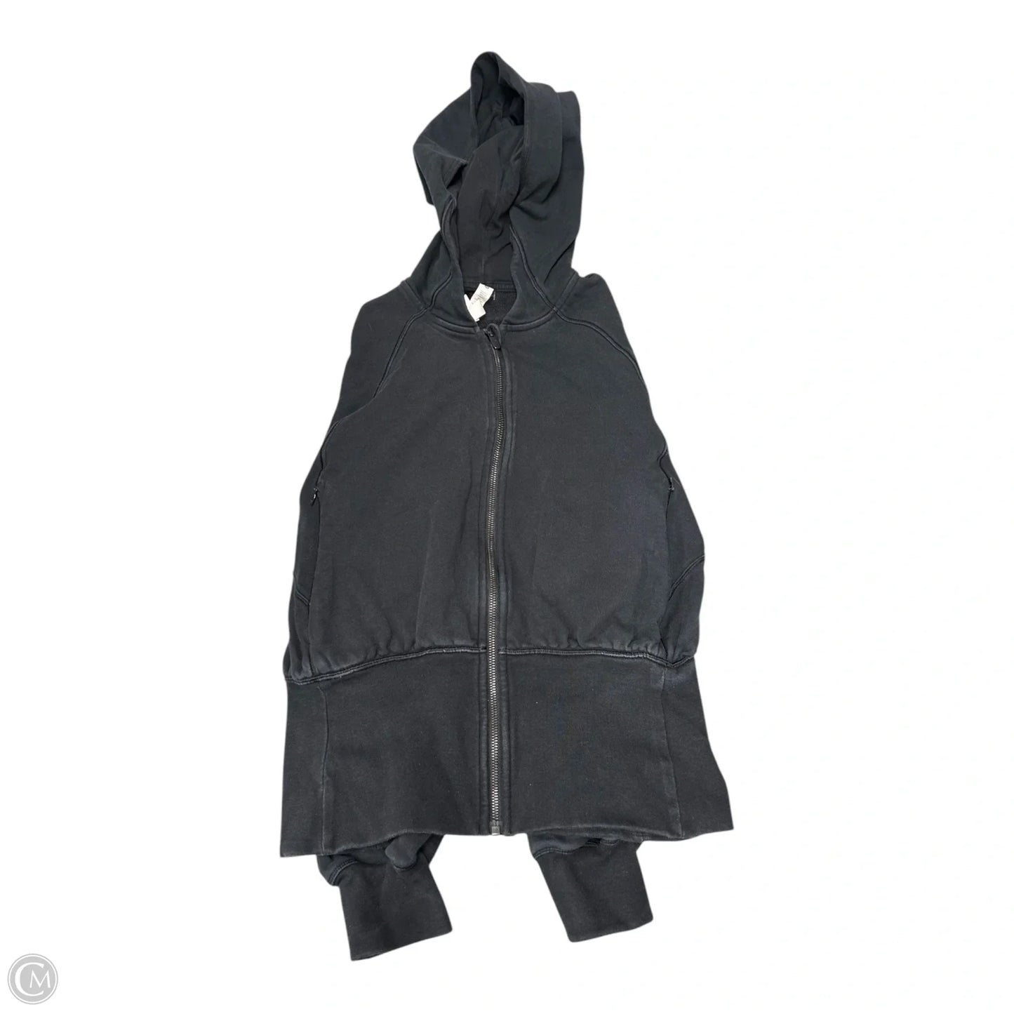 Athletic Sweatshirt Hoodie By Lululemon In Black, Size: 6