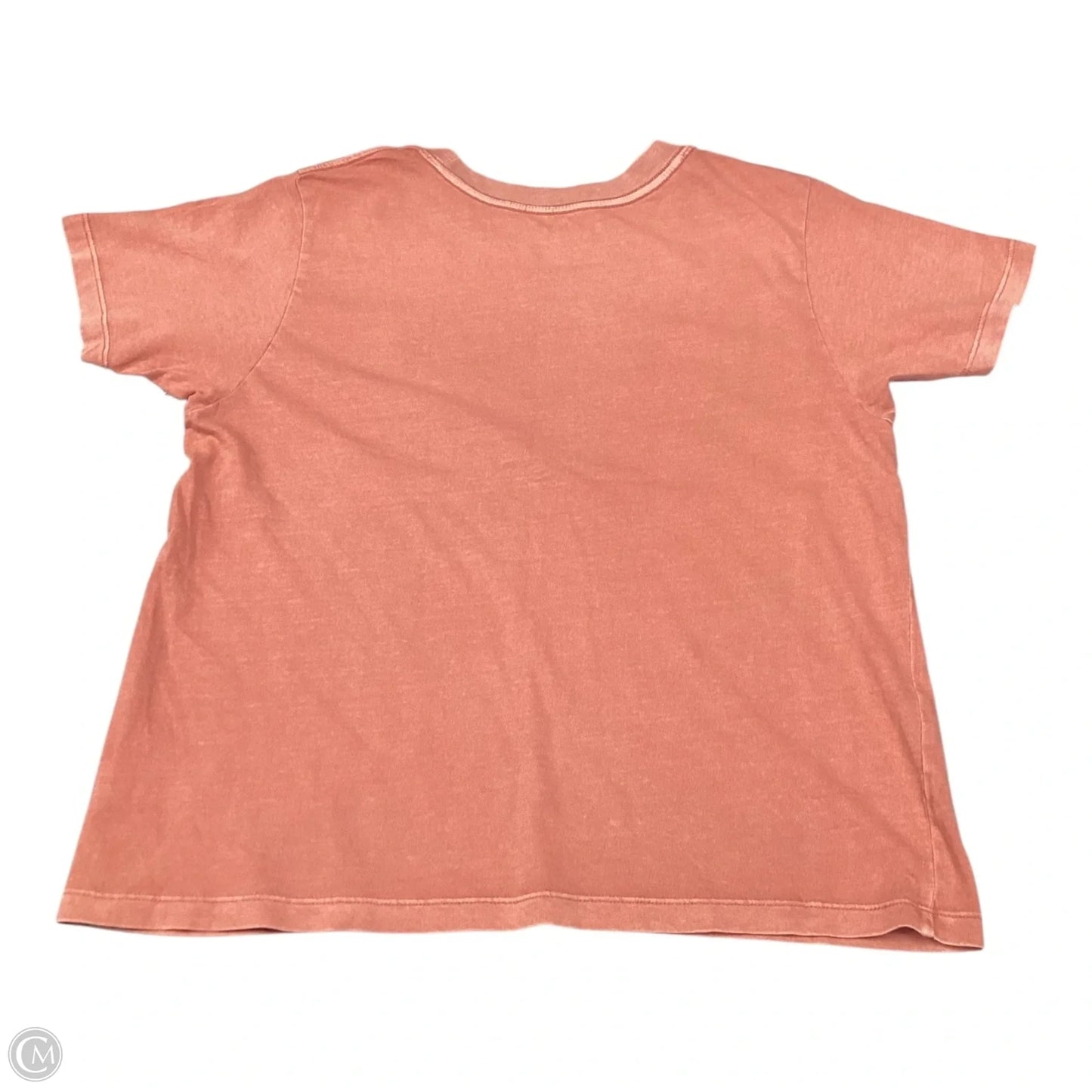 Top Short Sleeve By Cmc In Orange, Size: S