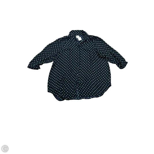 Top Long Sleeve By Cabi In Navy, Size: M