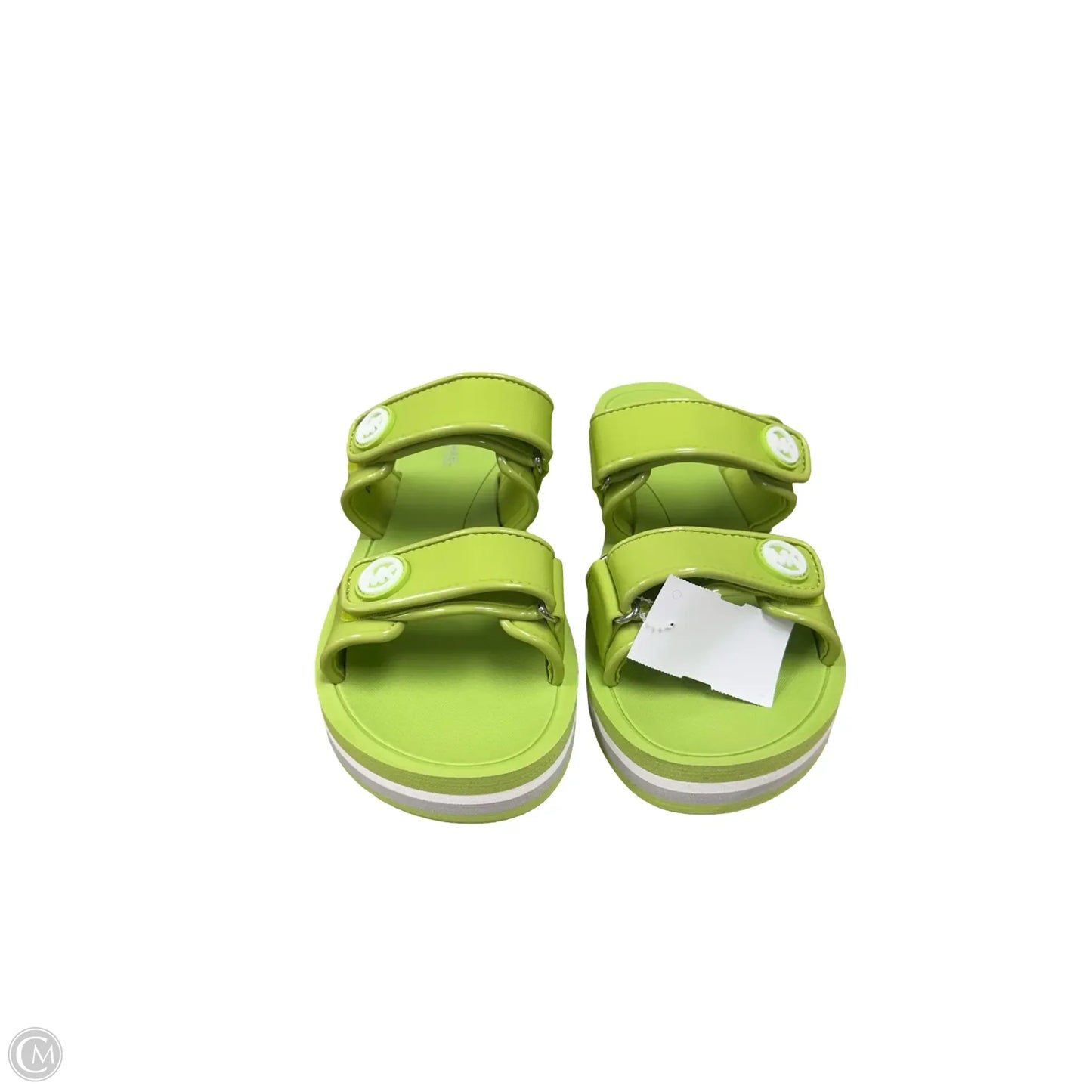 Sandals Flats By Michael By Michael Kors In Green, Size: 9