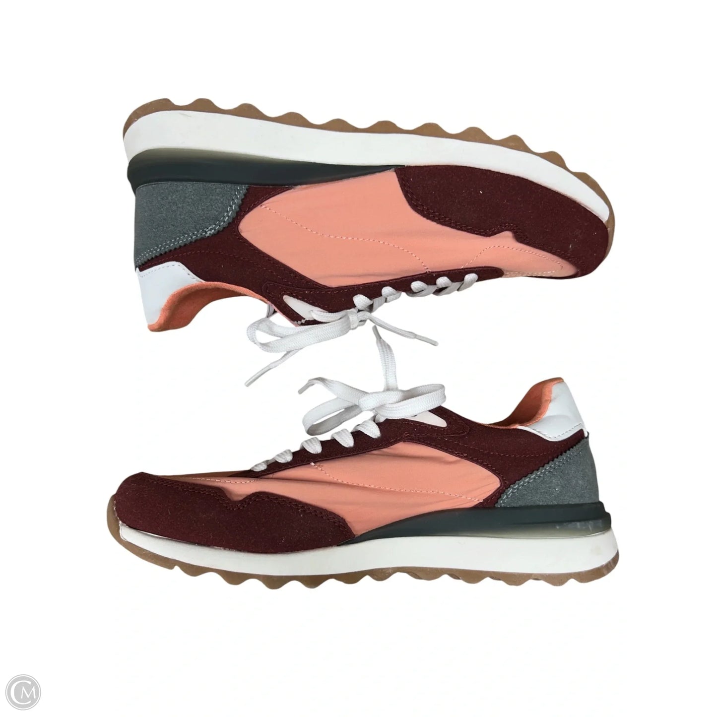 Shoes Sneakers By Cushionaire In Orange & Red, Size: 7