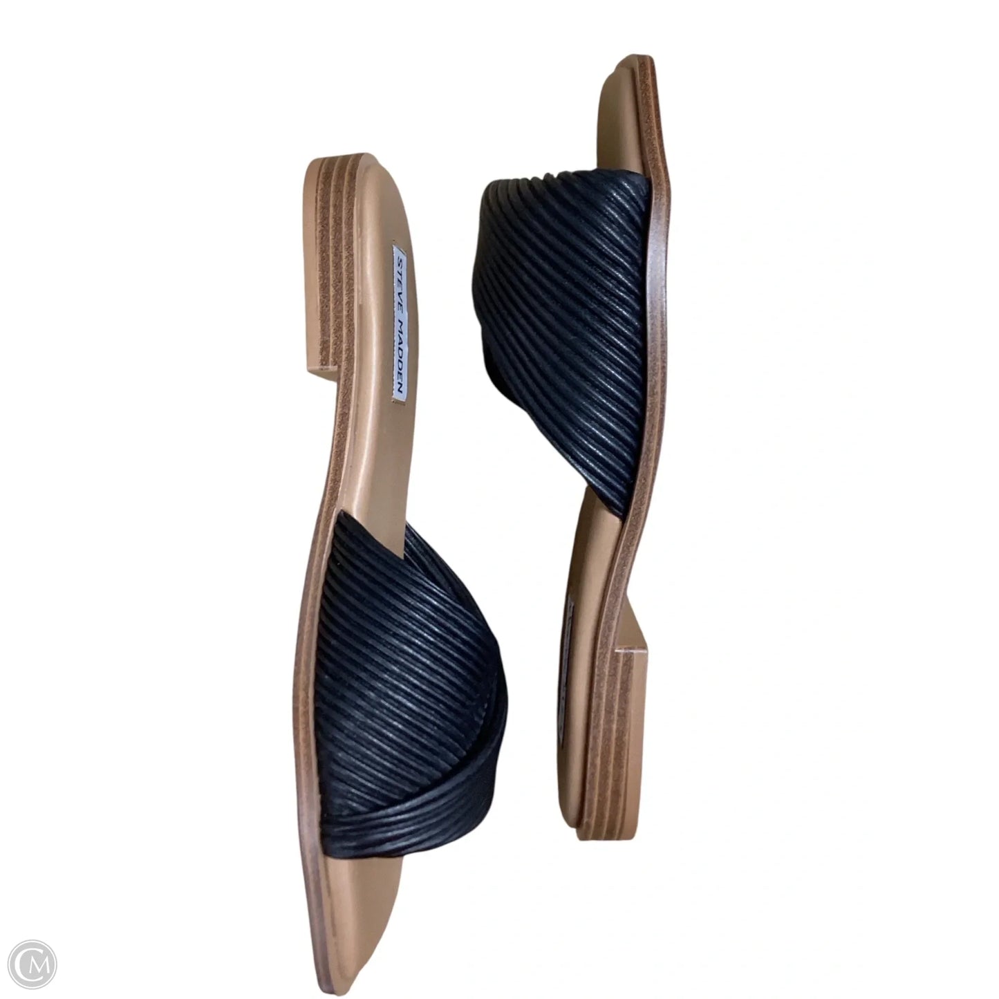 Sandals Flats By Steve Madden In Black, Size: 7