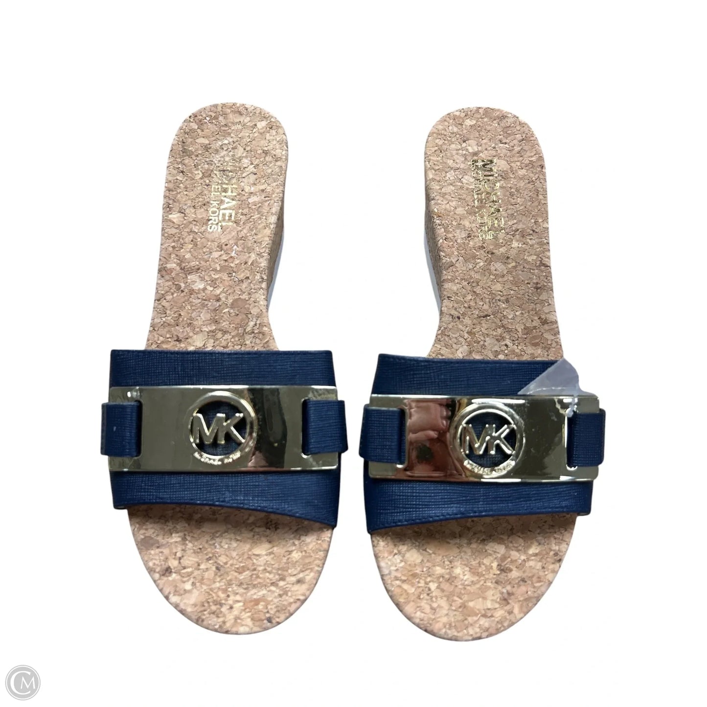 Sandals Heels Platform By Michael By Michael Kors In Blue, Size: 6