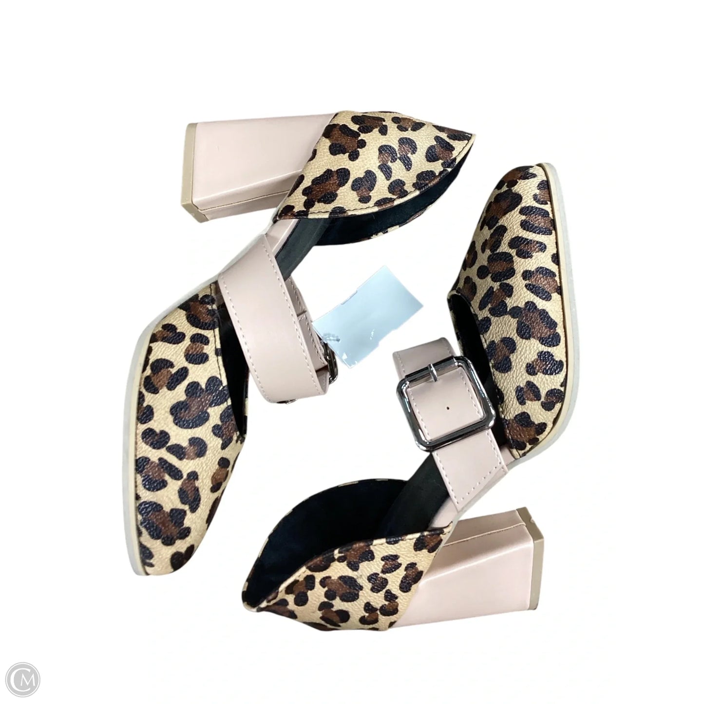 Shoes Heels Block By Clothes Mentor In Animal Print, Size: 8.5