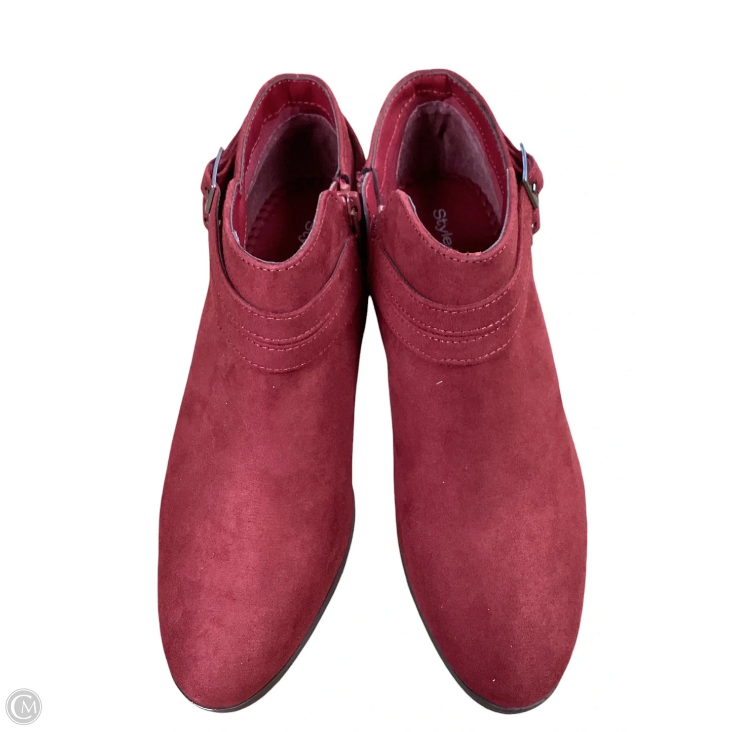 Boots Ankle Flats By Style And Company In Red, Size: 7
