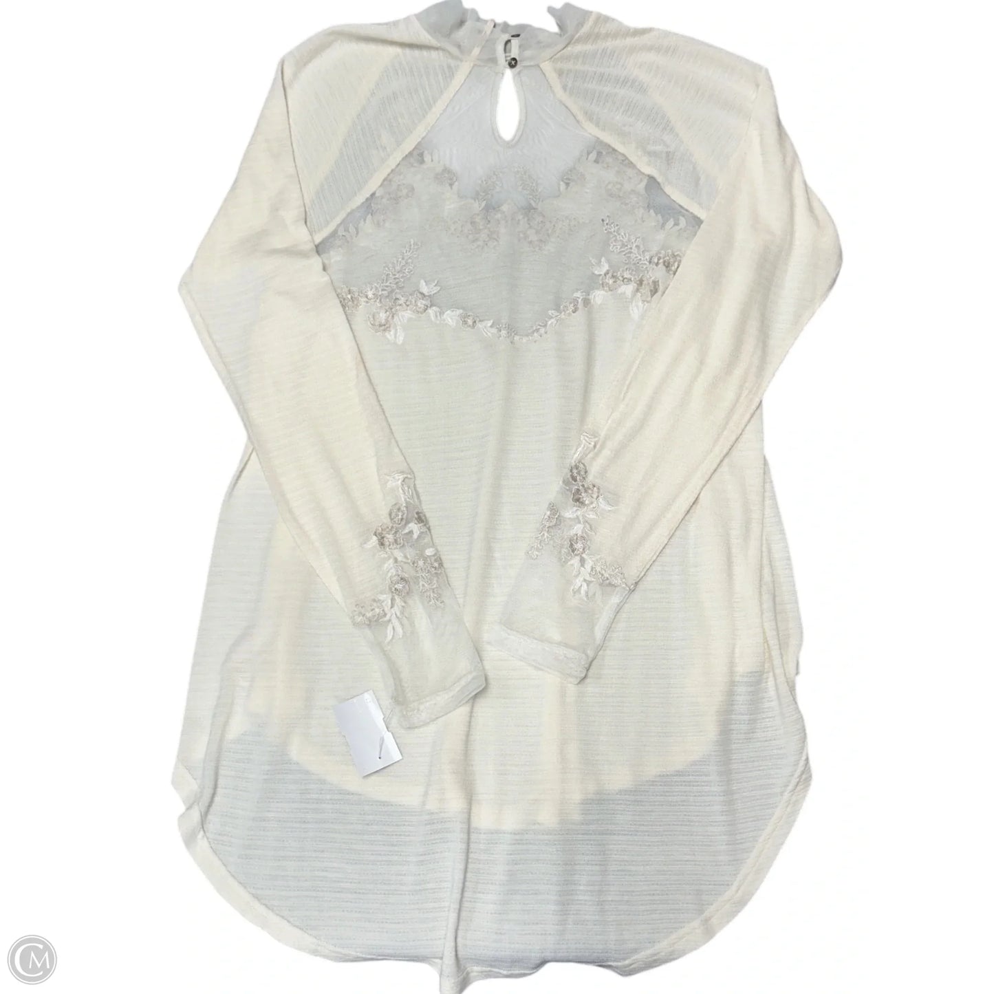 Top Long Sleeve By Free People In Cream, Size: S
