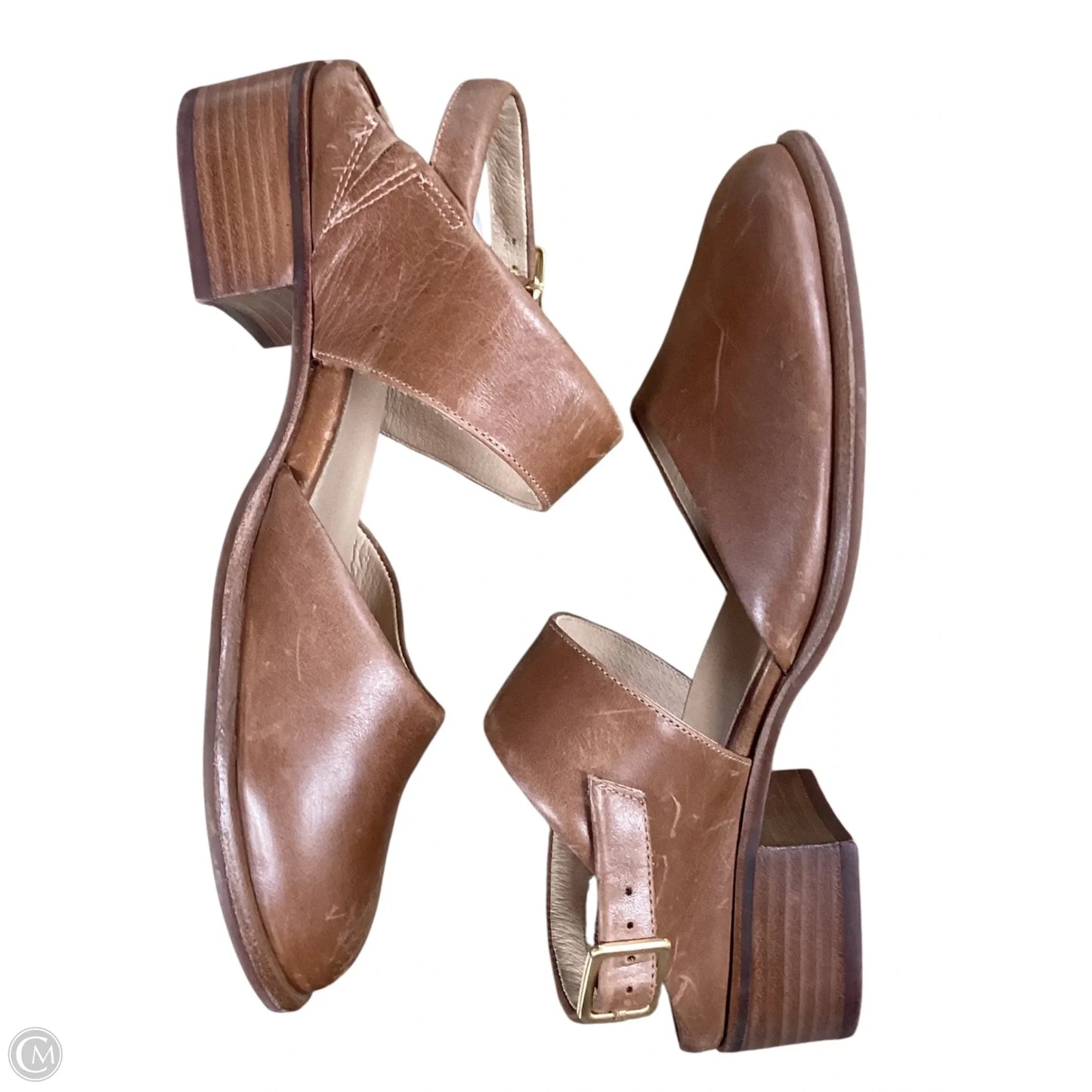 Shoes Heels Block By Cmc In Brown, Size: 8