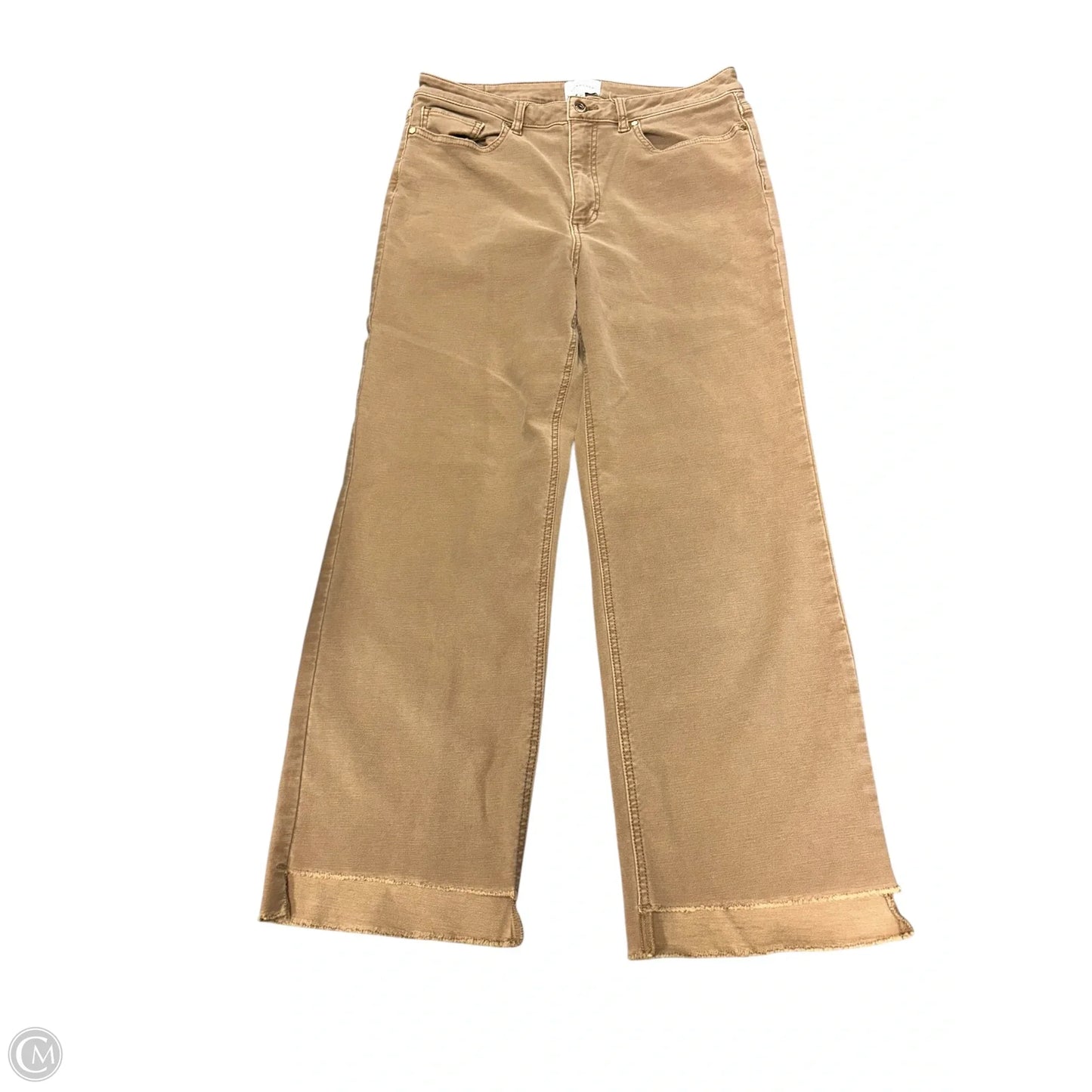Jeans Cropped By Cmb In Brown Denim, Size: 14