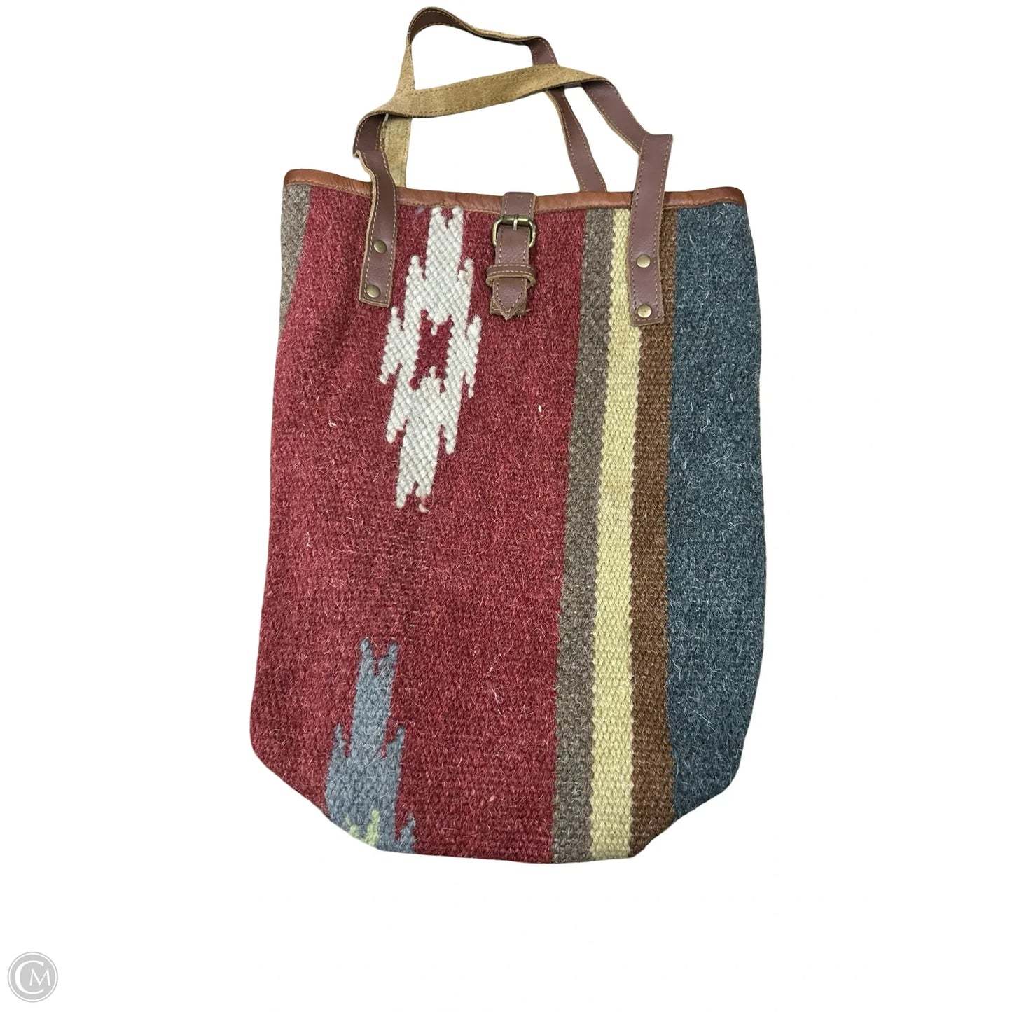 Tote Leather By Clothes Mentor, Size: Large