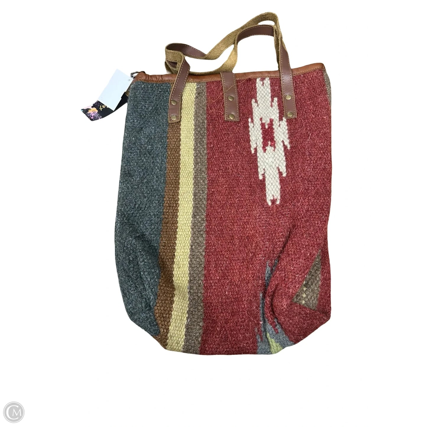 Tote Leather By Clothes Mentor, Size: Large