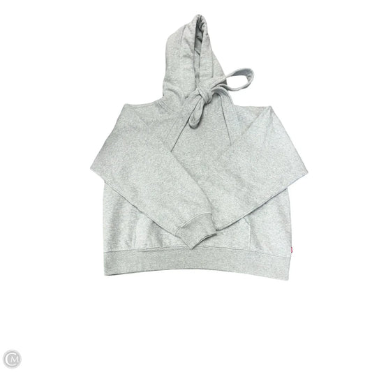 Sweatshirt Hoodie By Levis In Grey, Size: S