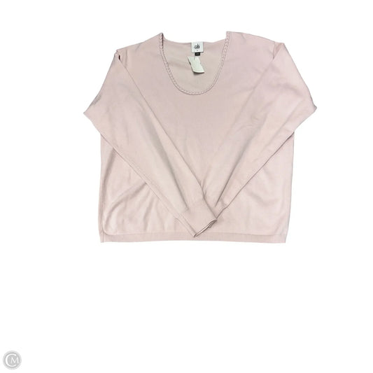 Top Long Sleeve By Cabi In Pink, Size: S