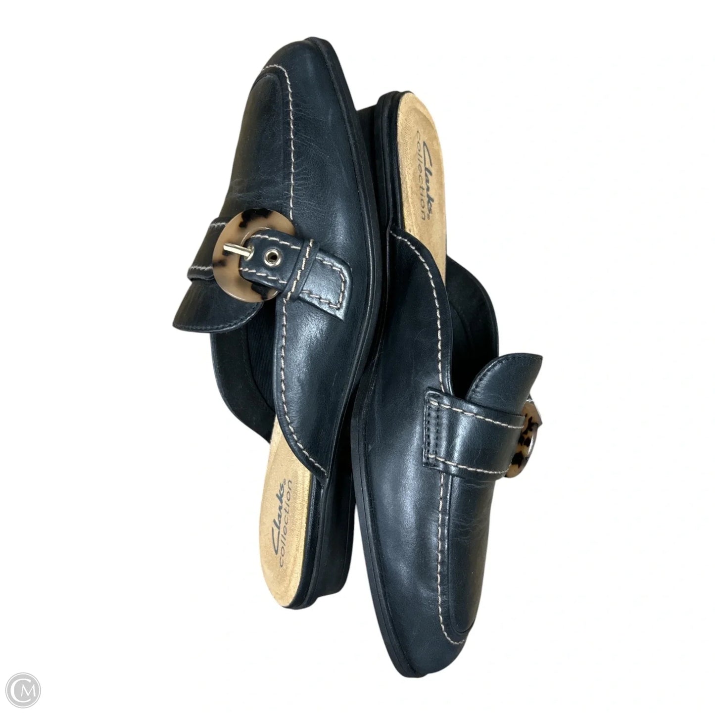 Shoes Flats By Clarks In Black, Size: 7.5