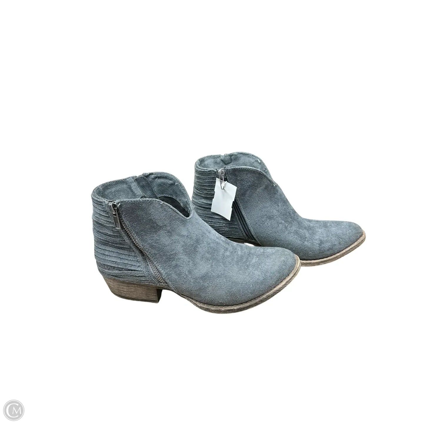 Boots Ankle Flats By Very G In Grey, Size: 8.5