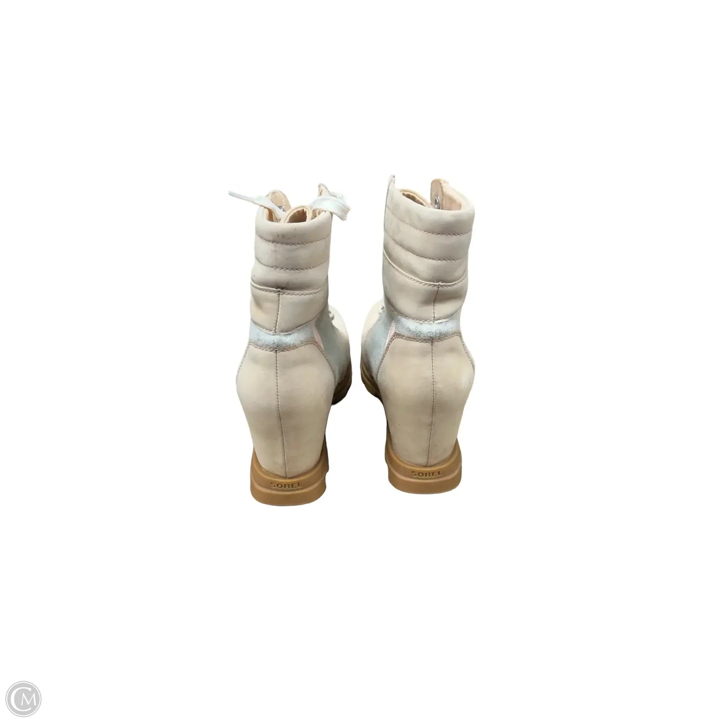 Boots Ankle Heels By Sorel In Beige, Size: 11