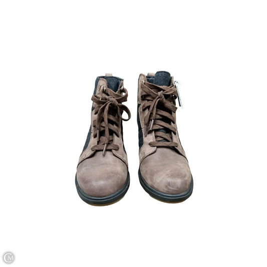 Boots Ankle Heels By Sorel In Brown, Size: 10