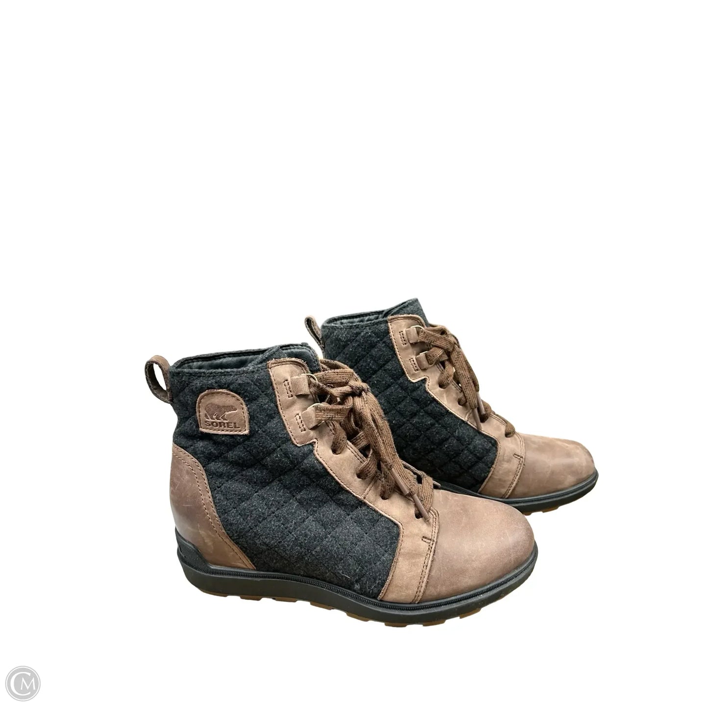 Boots Ankle Heels By Sorel In Brown, Size: 10