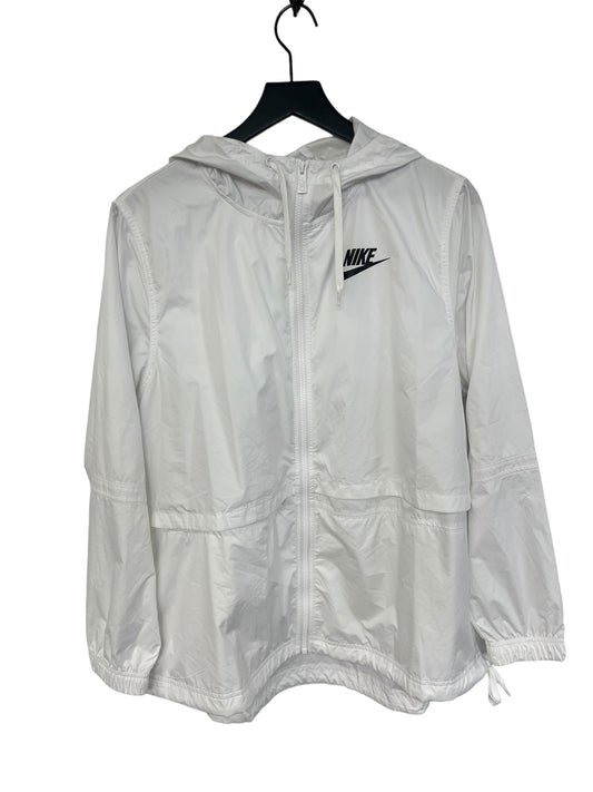 White Jacket Windbreaker Nike Apparel, Size L