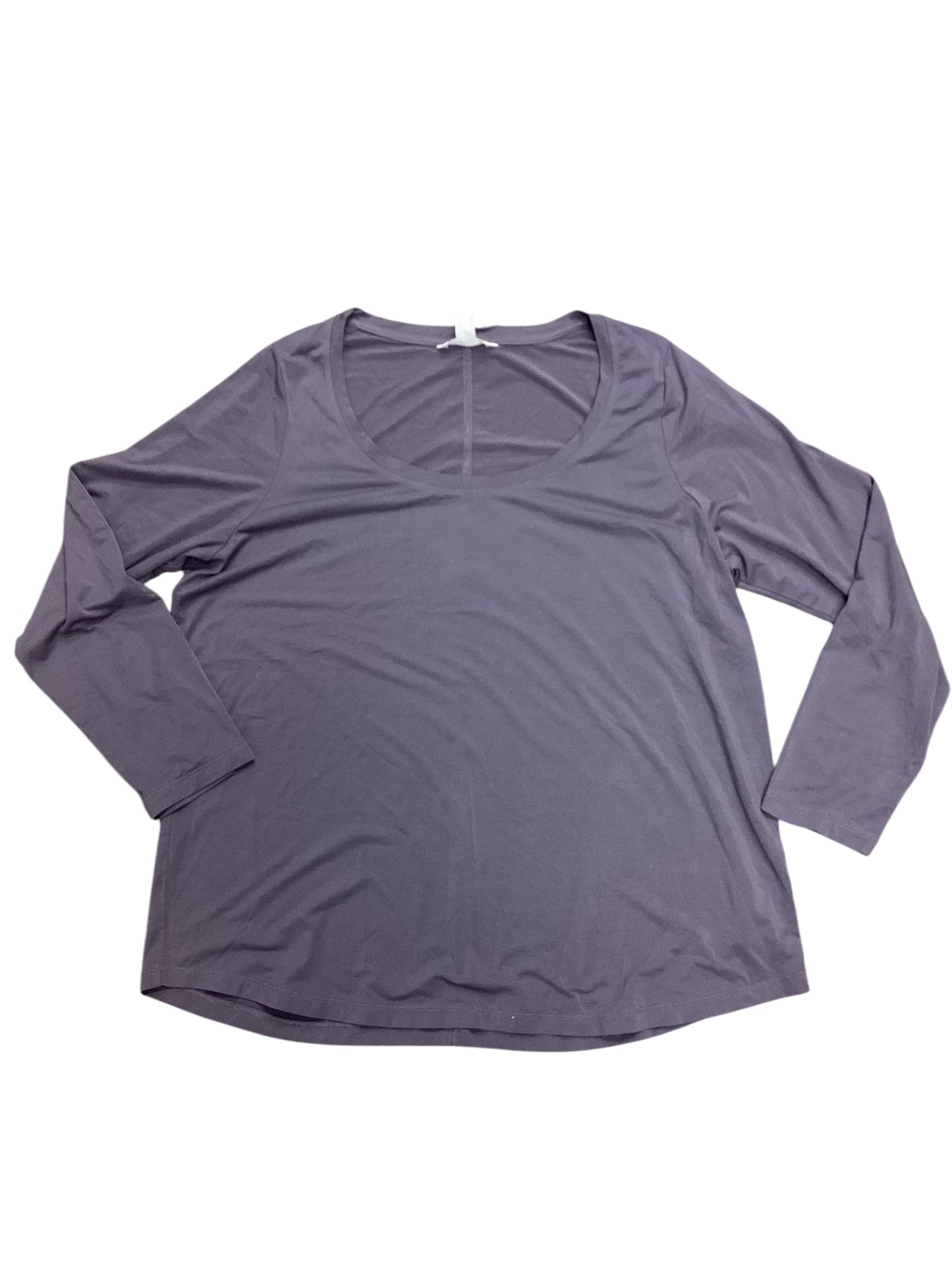 Athletic Top Long Sleeve Crewneck By Athleta In Purple, Size: Xl