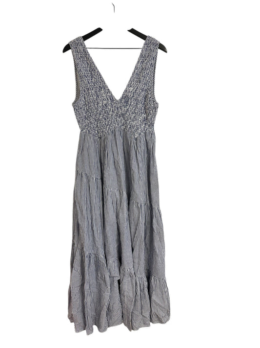 Dress Casual Maxi By Free People In Blue & White, Size: S