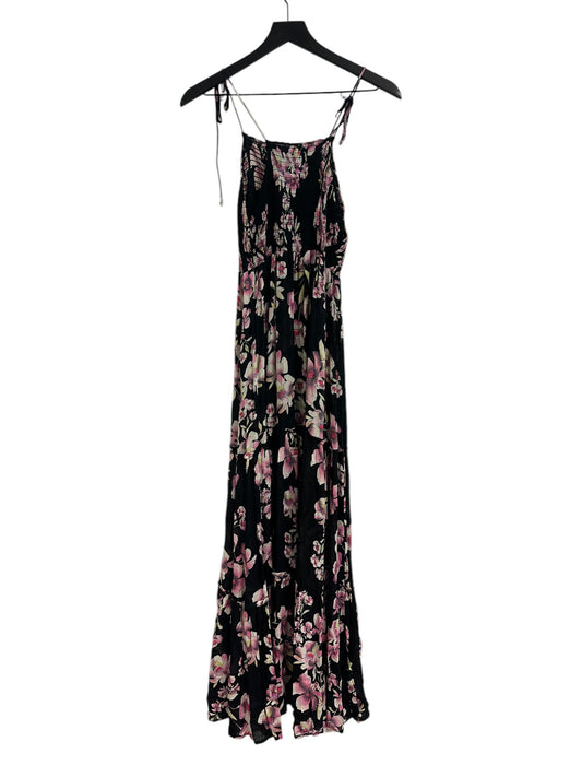 Dress Casual Maxi By Free People In Black & Pink, Size: S