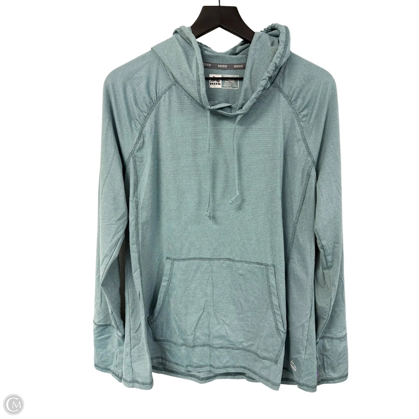 Athletic Top Long Sleeve Hoodie By Rbx In Blue, Size: Xl