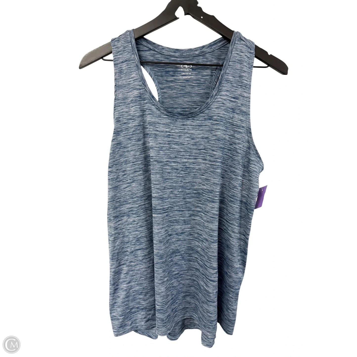 Athletic Tank Top By Athletic Works In Blue, Size: L