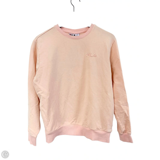 Sweatshirt Crewneck By Fila In Pink, Size: M