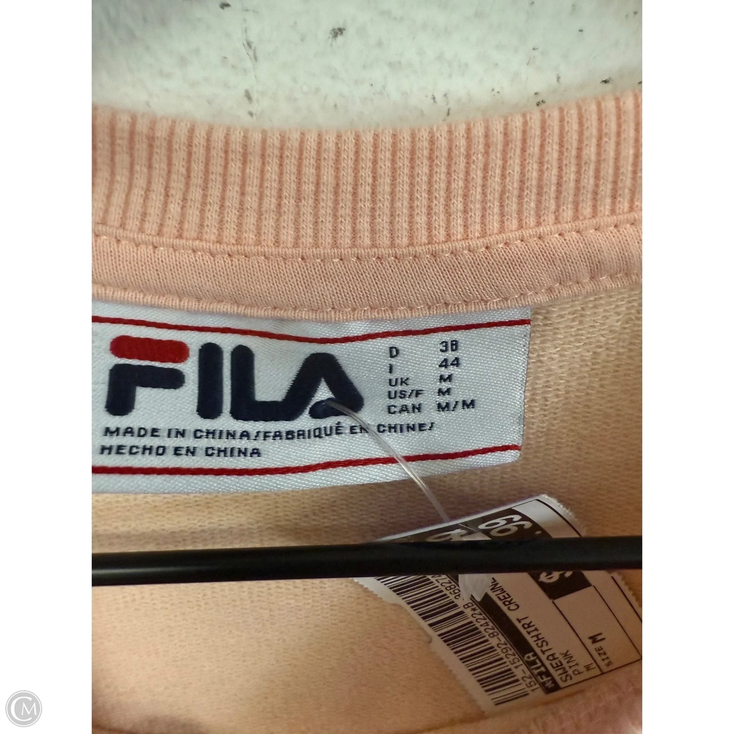Sweatshirt Crewneck By Fila In Pink, Size: M