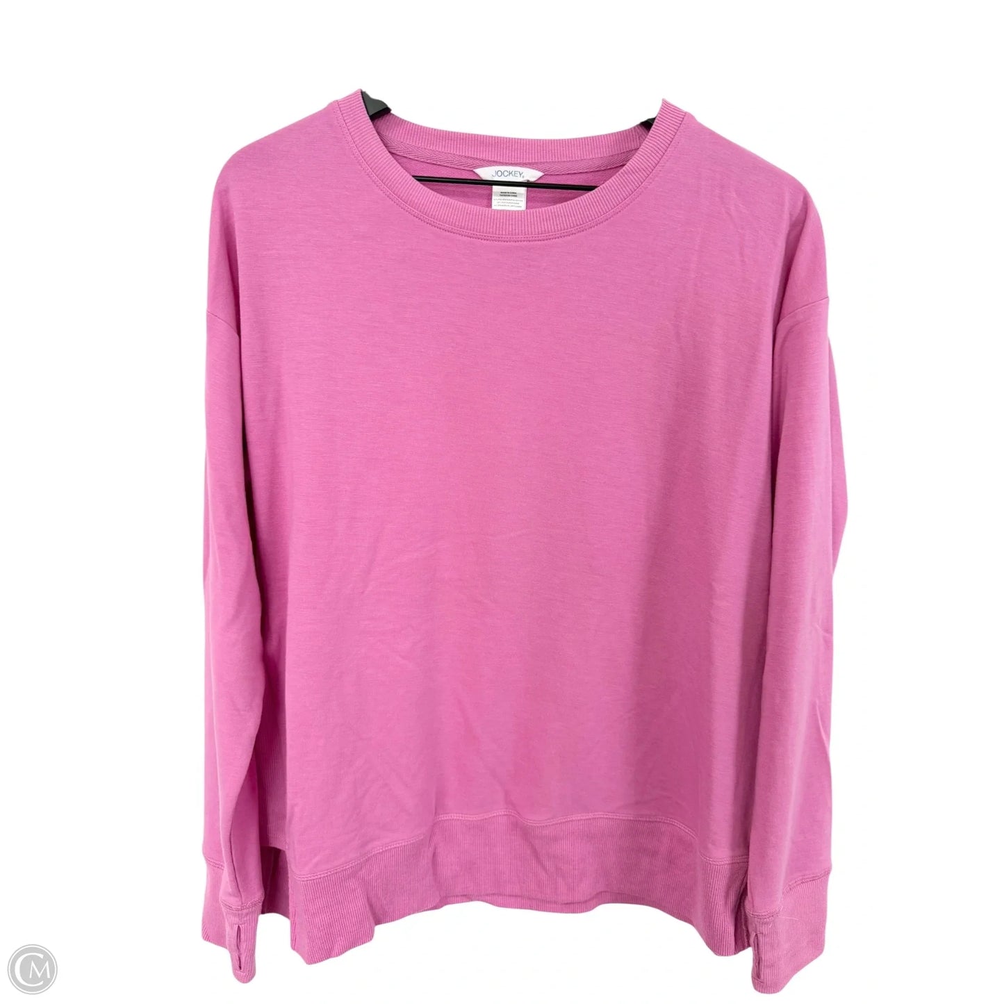Athletic Top Long Sleeve Crewneck By Jockey In Purple, Size: M