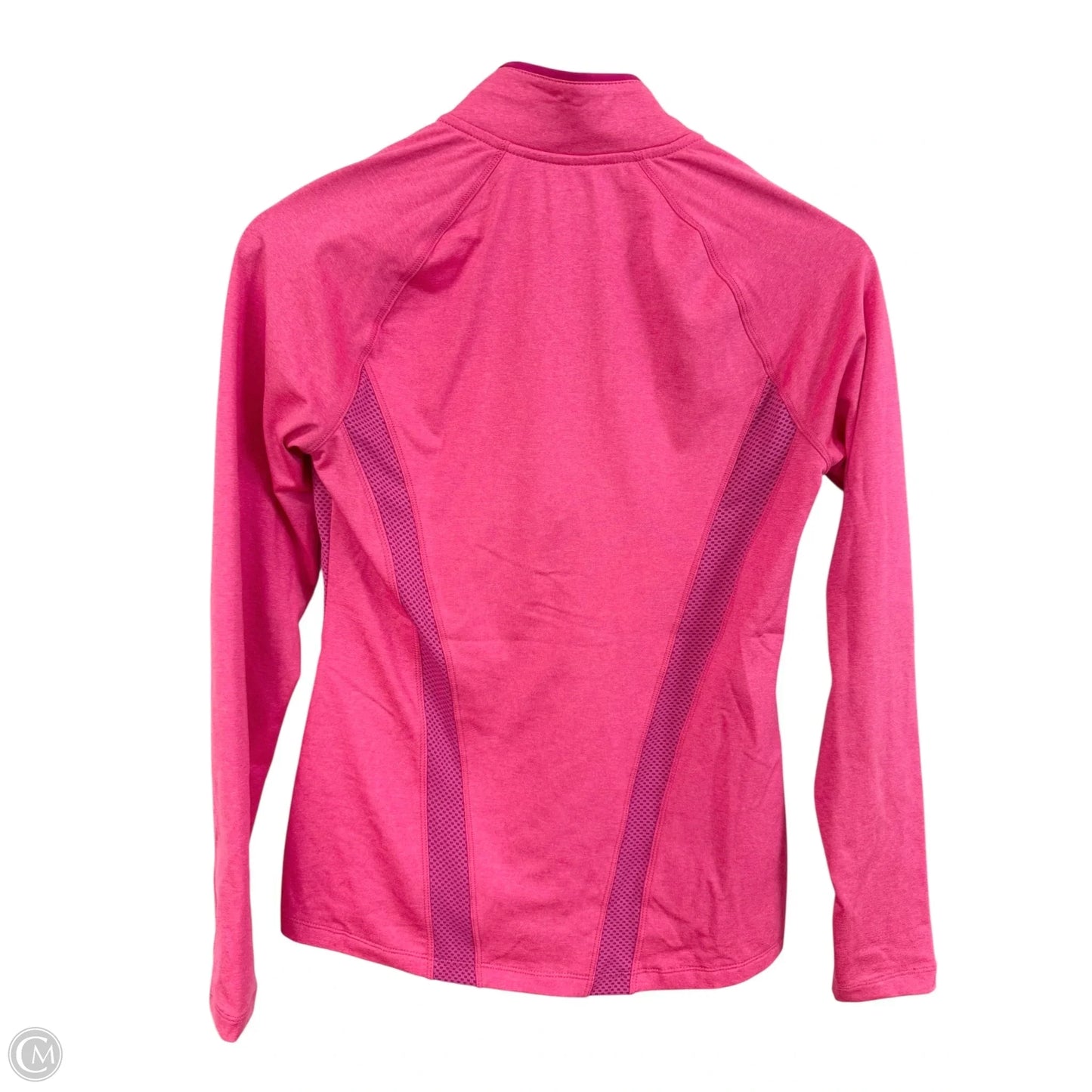 Athletic Top Long Sleeve Collar By Hind In Pink, Size: S